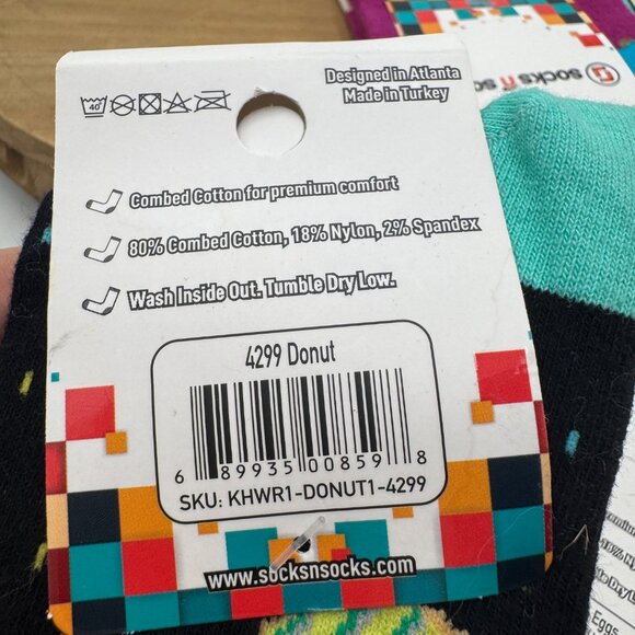 Socks n socks woman’s knee high graphic sushi fatty Cats Donuts bacon and eggs s - Picture 10 of 12